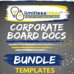 Corporate Board Basics Bundle Templates "$350 Billed Monthly"