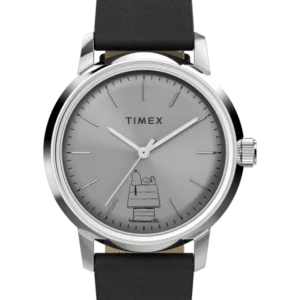 Timex x Peanuts® Marlin® Automatic 75th Anniversary Edition 40mm Leather Strap Watch