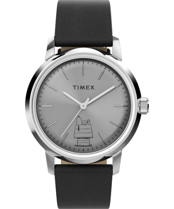 Timex x Peanuts® Marlin® Automatic 75th Anniversary Edition 40mm Leather Strap Watch